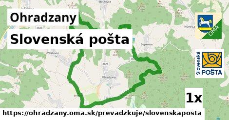 Slovenská pošta, Ohradzany