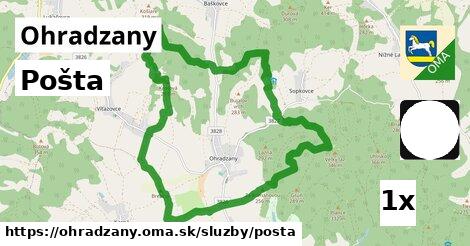 Pošta, Ohradzany