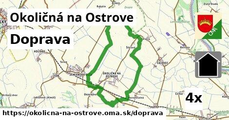 doprava v Okoličná na Ostrove