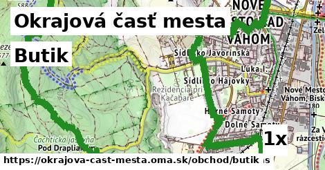 butik v Okrajová časť mesta