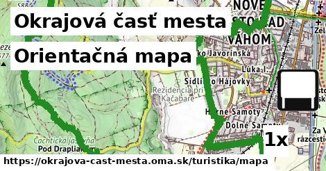 orientačná mapa v Okrajová časť mesta