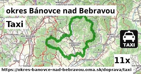 taxi v okres Bánovce nad Bebravou