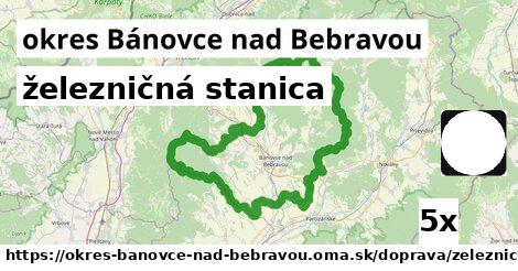 železničná stanica, okres Bánovce nad Bebravou