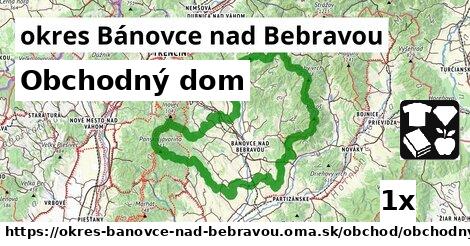 Obchodný dom, okres Bánovce nad Bebravou