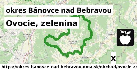 Ovocie, zelenina, okres Bánovce nad Bebravou