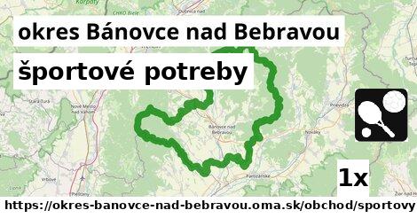 športové potreby, okres Bánovce nad Bebravou