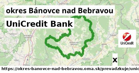 UniCredit Bank, okres Bánovce nad Bebravou