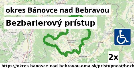 Bezbarierový prístup, okres Bánovce nad Bebravou