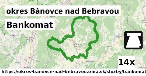 Bankomat, okres Bánovce nad Bebravou