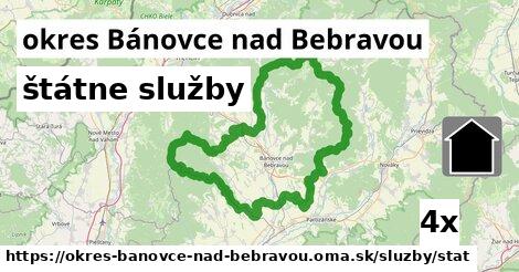 štátne služby, okres Bánovce nad Bebravou