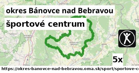 športové centrum, okres Bánovce nad Bebravou