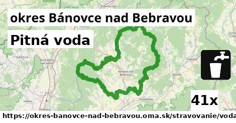 Pitná voda, okres Bánovce nad Bebravou