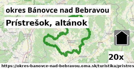 Prístrešok, altánok, okres Bánovce nad Bebravou