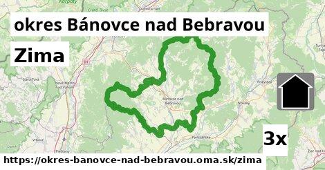 zima v okres Bánovce nad Bebravou