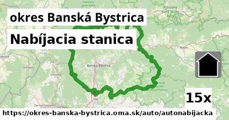 Nabíjacia stanica, okres Banská Bystrica