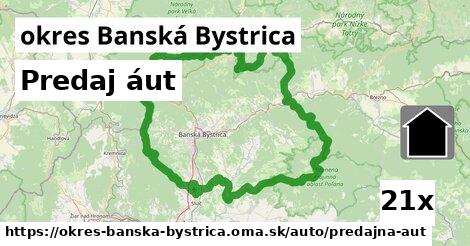 Predaj áut, okres Banská Bystrica