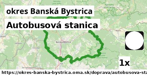 Autobusová stanica, okres Banská Bystrica