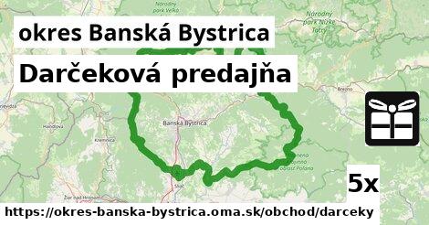 Darčeková predajňa, okres Banská Bystrica