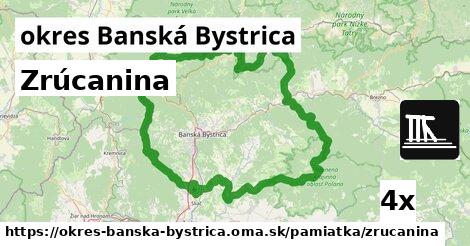 zrúcanina v okres Banská Bystrica