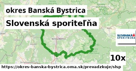 Slovenská sporiteľňa, okres Banská Bystrica