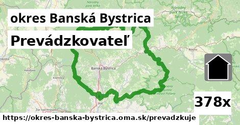 prevádzkovateľ v okres Banská Bystrica