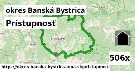 prístupnosť v okres Banská Bystrica