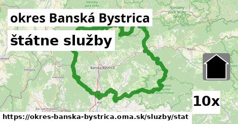 štátne služby v okres Banská Bystrica