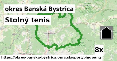 Stolný tenis, okres Banská Bystrica