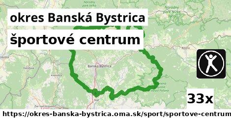 športové centrum, okres Banská Bystrica