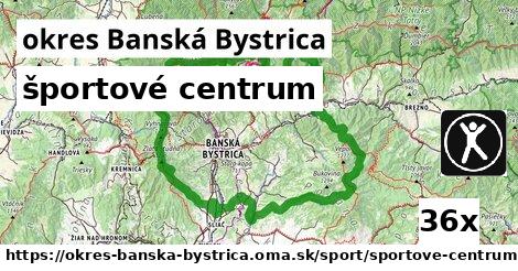 športové centrum, okres Banská Bystrica