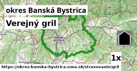 Verejný gril, okres Banská Bystrica