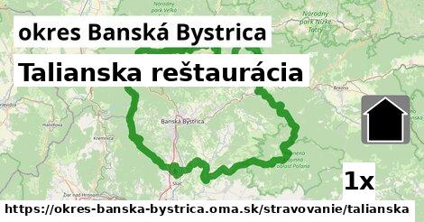 Talianska reštaurácia, okres Banská Bystrica