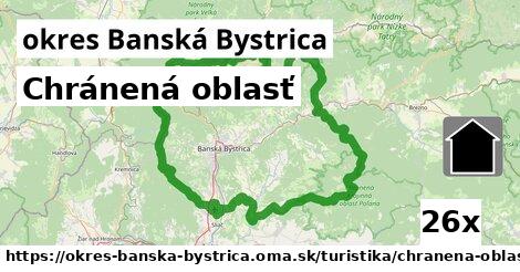 Chránená oblasť, okres Banská Bystrica