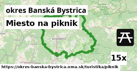 Miesto na piknik, okres Banská Bystrica