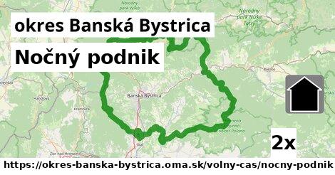 Nočný podnik, okres Banská Bystrica