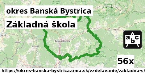 Základná škola, okres Banská Bystrica