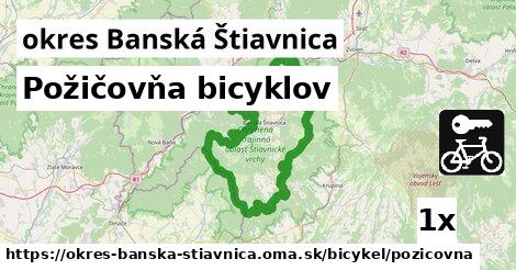 Požičovňa bicyklov, okres Banská Štiavnica