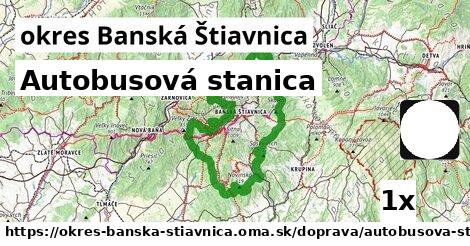 Autobusová stanica, okres Banská Štiavnica