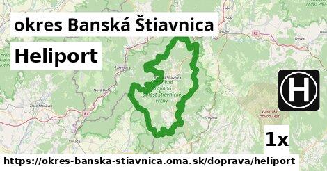 Heliport, okres Banská Štiavnica