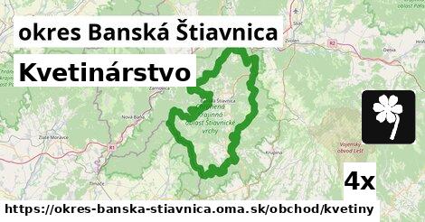 Kvetinárstvo, okres Banská Štiavnica