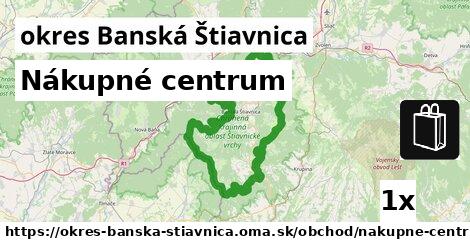 Nákupné centrum, okres Banská Štiavnica