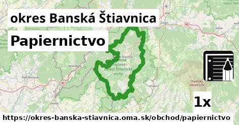 Papiernictvo, okres Banská Štiavnica