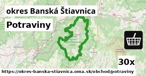 Potraviny, okres Banská Štiavnica
