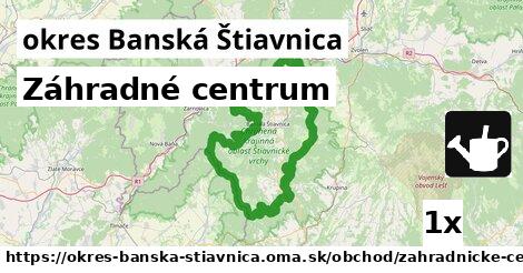 Záhradné centrum, okres Banská Štiavnica