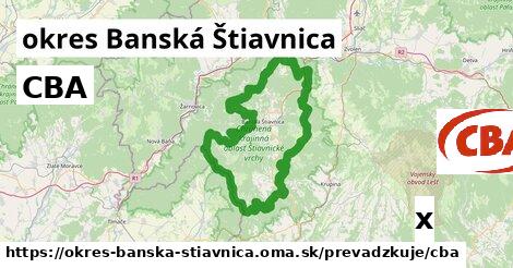 CBA, okres Banská Štiavnica