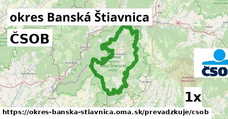 ČSOB, okres Banská Štiavnica