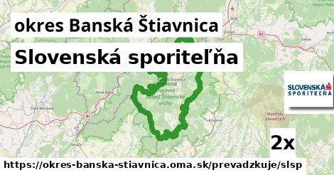 Slovenská sporiteľňa, okres Banská Štiavnica