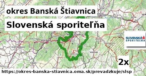 Slovenská sporiteľňa, okres Banská Štiavnica