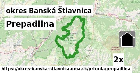 Prepadlina, okres Banská Štiavnica