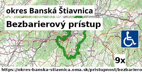 Bezbarierový prístup, okres Banská Štiavnica